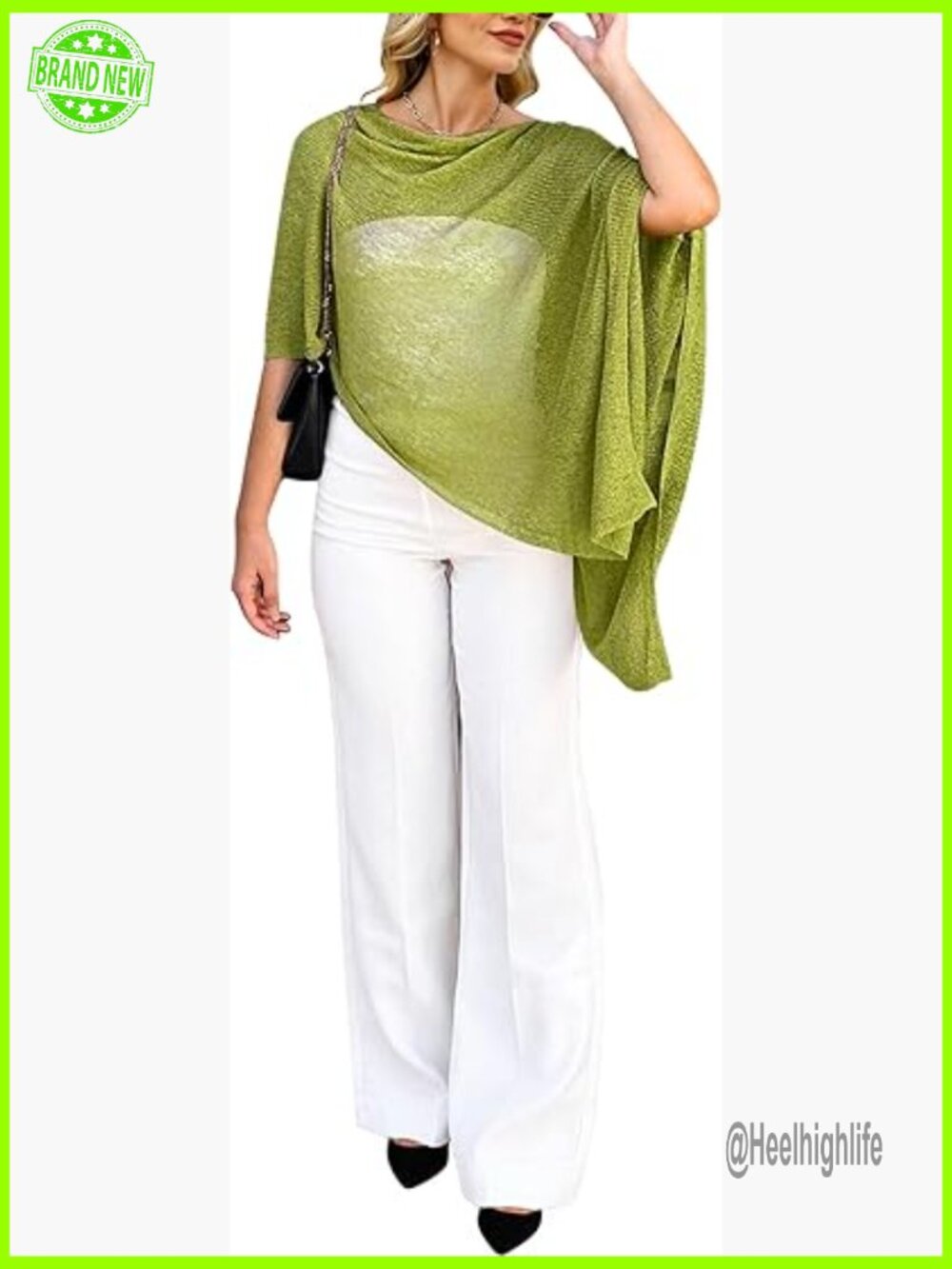 Sheer Crochet Poncho Swimsuit Cover Up Off Shoulder Top Beach Vacation Outfit